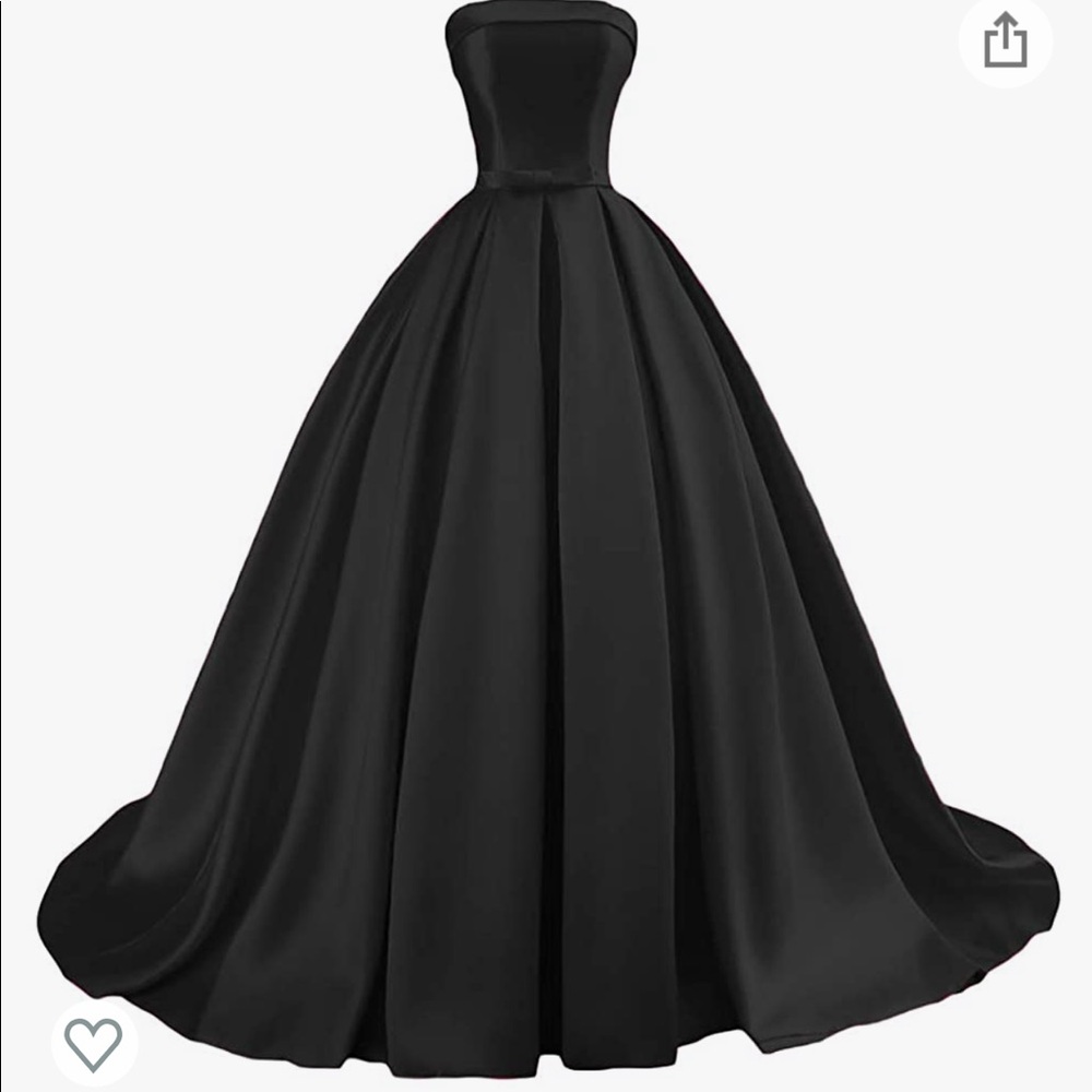 NWT Satin black corset back prom/formal/wedding dress